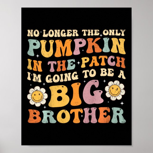 Kinder Groovy Big Brother Fall Schwangerschaft Ank Poster (Vorne)