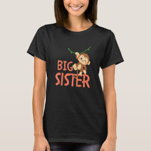 Kinder große Schwester je Tierwelt der Affen T-Shirt