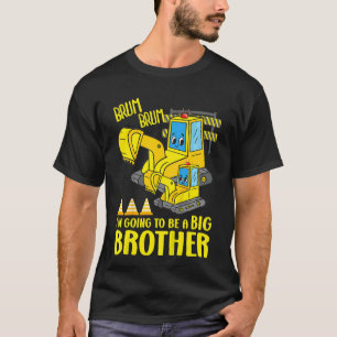 Kinder großer Bruder Ausgrabungswagen ich werde ei T-Shirt