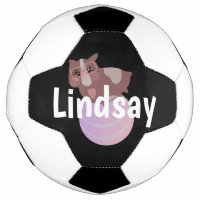Kinder Guinea Pig Monogramm Name Fußball Ball