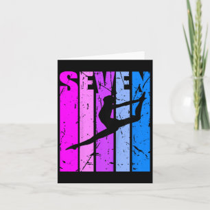 Kinder Gymnastik 7. Geburtstag Tanz G Karte