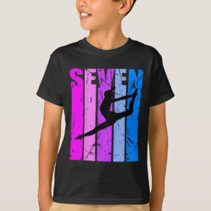 Kinder Gymnastik 7. Geburtstag Tanz G T-Shirt