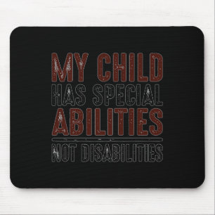 Kinder haben besondere Fähigkeiten, nicht Behinder Mousepad