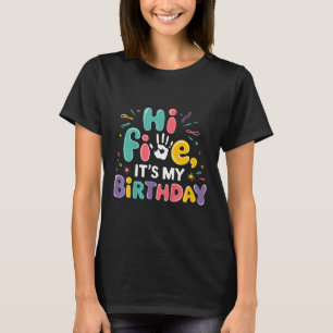 Kinder haben fünf Geburtstagsfeier 5. Geburtstagsf T-Shirt