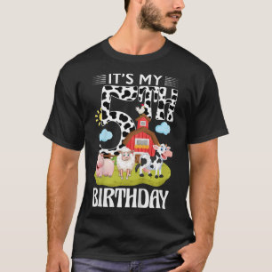 Kinder haben ihren 5. Geburtstag 5 Jahre alten Bau T-Shirt