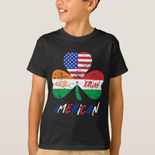 Kinder Halb irische halb italienische amerikanisch T-Shirt