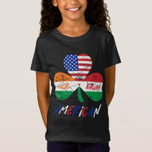 Kinder Halb irische halb italienische amerikanisch T-Shirt