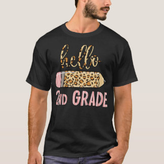 Kinder Hallo 2. Klasse hier komme ich Pencil zurüc T-Shirt