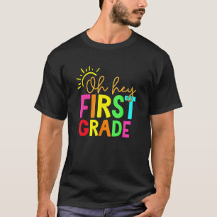 Kinder Hallo Erste Klasse Team Erste Klasse Zurück T-Shirt