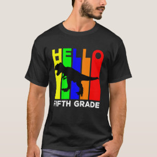 Kinder Hallo Fünfte Klasse Team zurück zur Schule T-Shirt