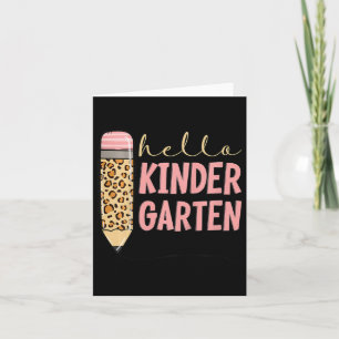 Kinder Hallo Kindergarten 1. Tag Kindergarten Pe Karte