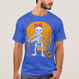 Kinder Halloween Dabbing Skelett Kostüme Kinder Mä T-Shirt