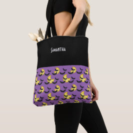 Kinder Halloween Fledermäuse Fliegen Crescent Moon