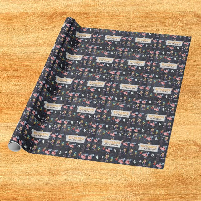 Kinder Halloween Funny Costume Geburtstagsgeschenk Geschenkpapier (Von Creator hochgeladen)