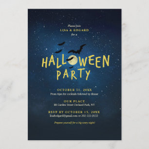 Kinder-Halloween-Party Einladung