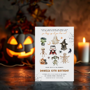 Kinder-Halloween-Party-Einladung Einladung