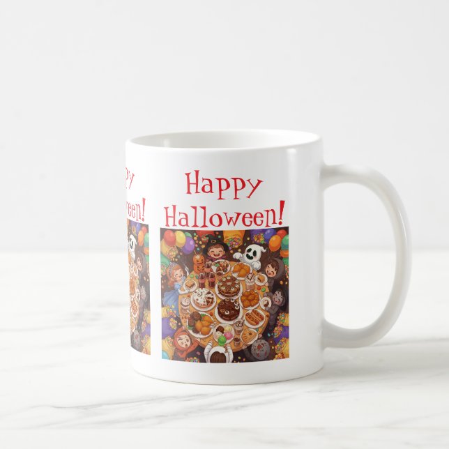 Kinder-Halloween-Party Kaffeetasse (Rechts)