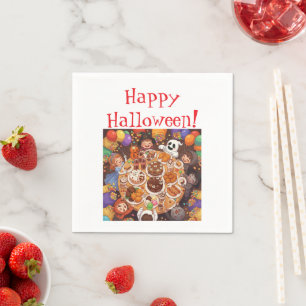 Kinder-Halloween-Party Serviette