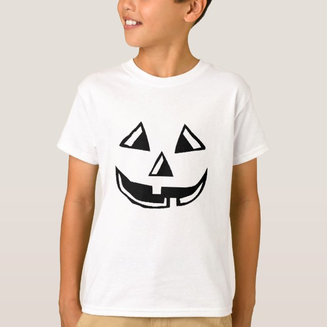 Kinder Haloween Pumpkin Shirt (Vorderseite)