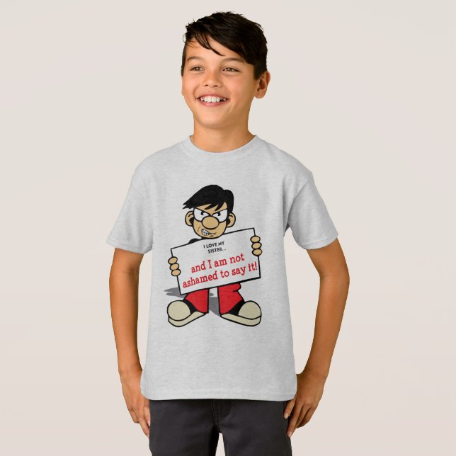 Kinder Hanes TAGLESS® T-Shirt (Vorne ganz)