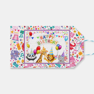 Kinder Happy Birthday Spaß Geschenkanhänger