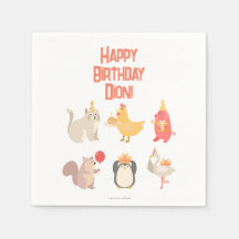 Kinder Happy Geburtstag Party Tiere Boys Safari