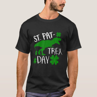 Kinder Happy St Pat Trex Day Dino Patricks Kleinki T-Shirt