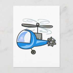 KINDER HELICOPTER POSTKARTE