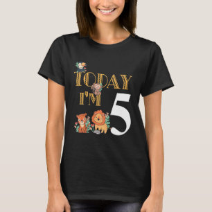 Kinder heute im 5-Kinder-Kindergeburtstag Tierpark T-Shirt
