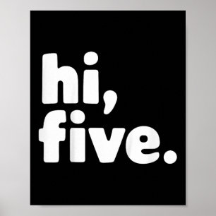 Kinder Hi 5. Geburtstagsparty 5 Jahre alt Poster