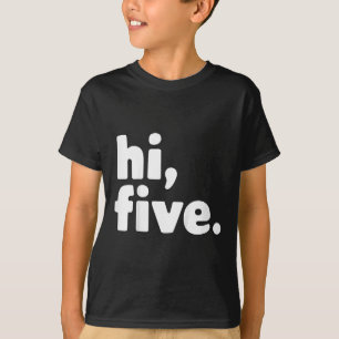 Kinder Hi 5. Geburtstagsparty 5 Jahre alt T-Shirt