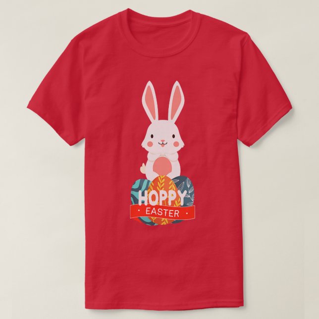 Kinder Hoppy Ostereier Bunny Rabbit  T-Shirt (Design vorne)