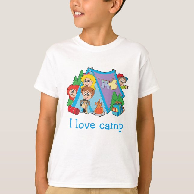 Kinder I Liebe Camp T - Shirt (Vorderseite)