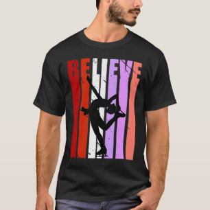 Kinder I Liebe Ice Skate Eis Skaten Ice Skater Bir T-Shirt