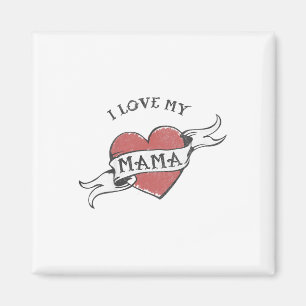 Kinder I Liebe Mama Herz Tattoo Mütter Tag _1 Magnet