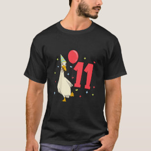 Kinder ich bin 11 mit Läufer Ente - Kindergeburtst T-Shirt