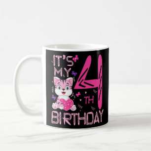 Kinder, ich bin 4. Geburtstag für die 4 Jahre Nied Kaffeetasse