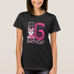 Kinder, ich bin 6. Geburtstag der 6-jährigen Niedl T-Shirt