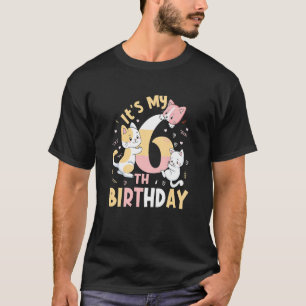 Kinder, ich bin 6. Geburtstag der 6-jährigen Niedl T-Shirt