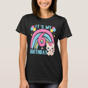 Kinder, ich bin 6. Geburtstag der 6-jährigen Niedl T-Shirt