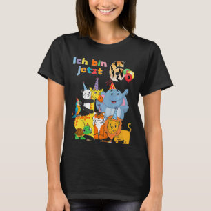 Kinder Ich bin 6 Jahre alt Zoo Tiere Dschungel sec T-Shirt