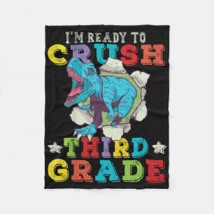 Kinder Ich Bin Bereit 3. Klasse Zu Knacken Dinosau Fleecedecke