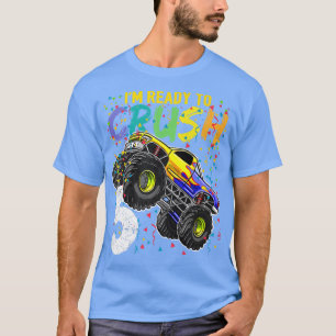 Kinder ich bin bereit 5 Monster Truck 5. Geburtsta T-Shirt