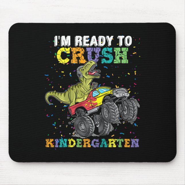 Kinder, ich bin bereit, den Kindergarten-Monstertr Mousepad (Vorne)