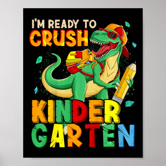 Kinder, ich bin bereit, den Kindergarten zu zersch Poster (Vorne)