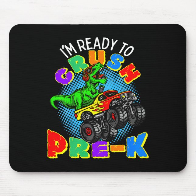 Kinder, ich bin bereit, den Vorkindergarten-Dinosa Mousepad (Vorne)