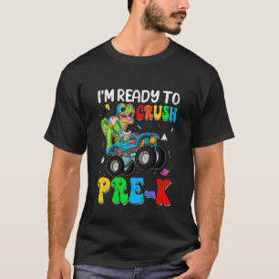 Kinder ich bin bereit, den Vorschul-Monstertruck-D T-Shirt