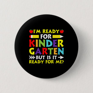 Kinder Ich bin bereit für den Kindergarten Zurück Button