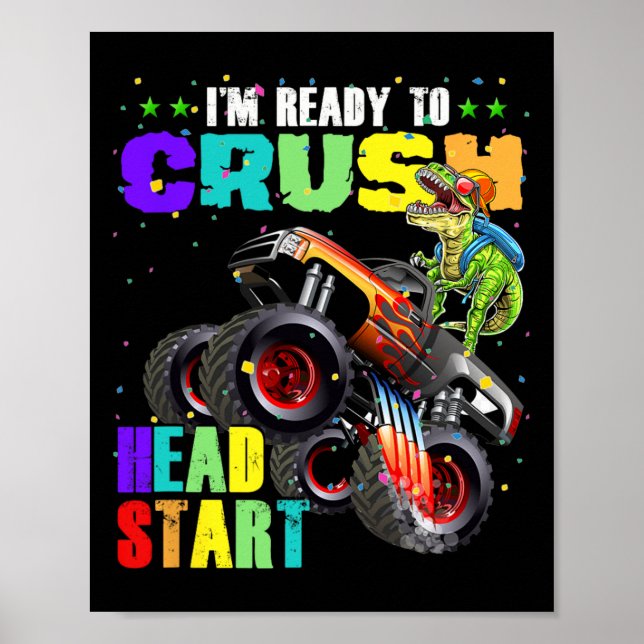 Kinder, ich bin bereit, Head Start Dinosaurier-Mon Poster (Vorne)