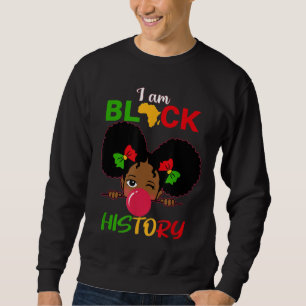 Kinder ich bin schwarze Geschichte Mädchen Little  Sweatshirt